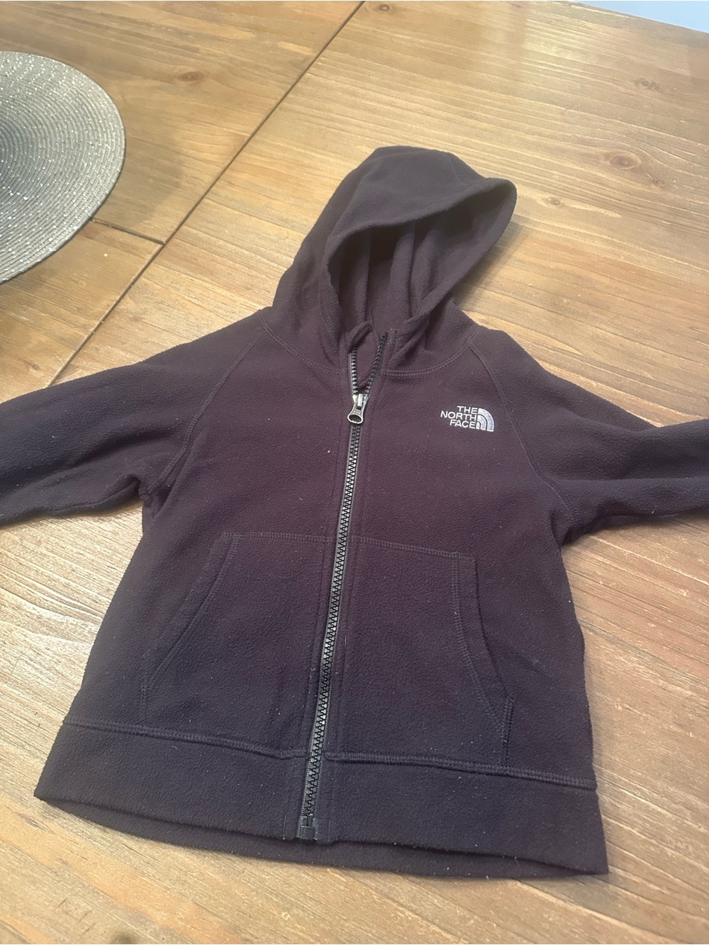 The North Face Kids Black Full-Zip Hooded Fleece